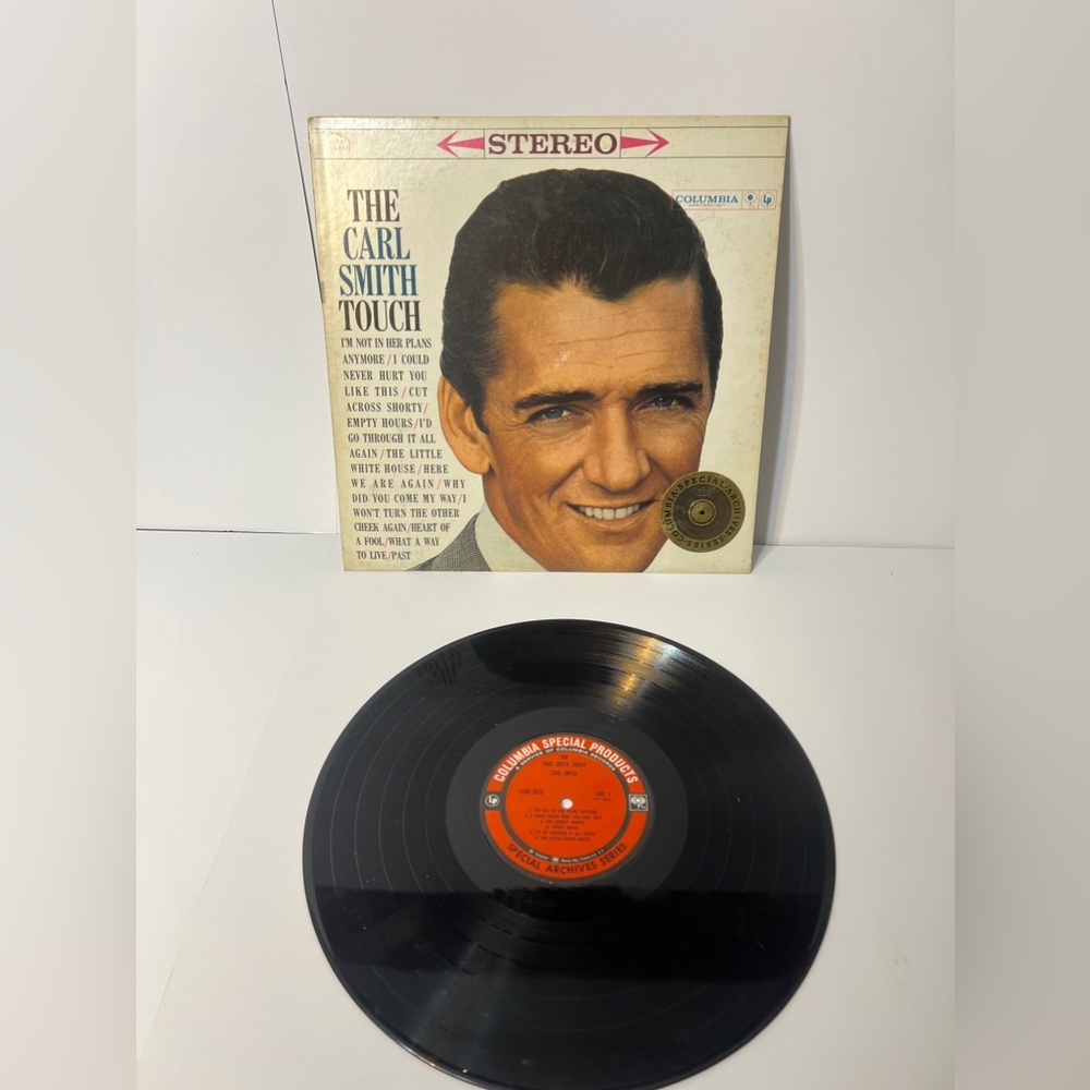 The Carl Smith Touch Stereo Vinyl Record Columbia Records 12” Vintage 1960